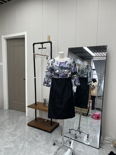 百搭复古春夏款 气质通勤显瘦拼接高级 连衣裙时尚