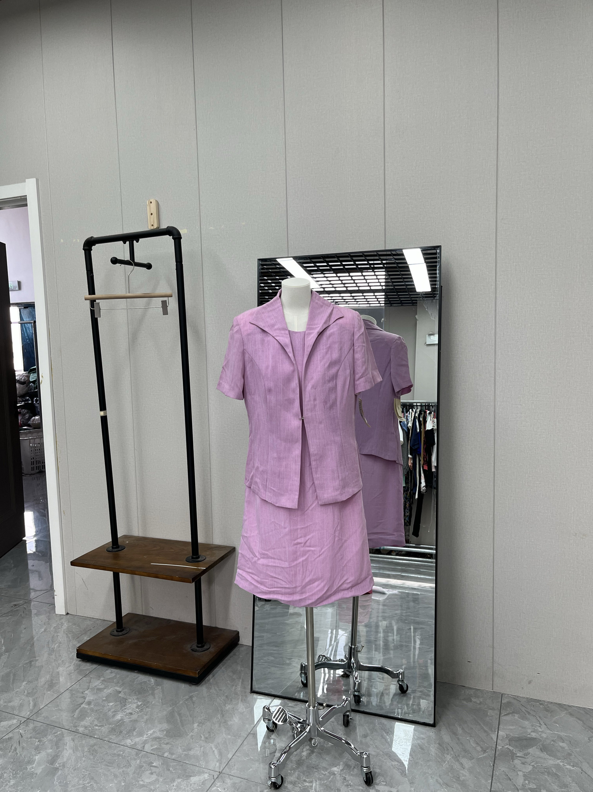 高品质佐尔美复古套装背心裙搭配短袖外套夏季通勤