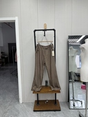 宽松款 复古呢料秋冬款 时尚 百搭阔腿裤 高腰休闲裤