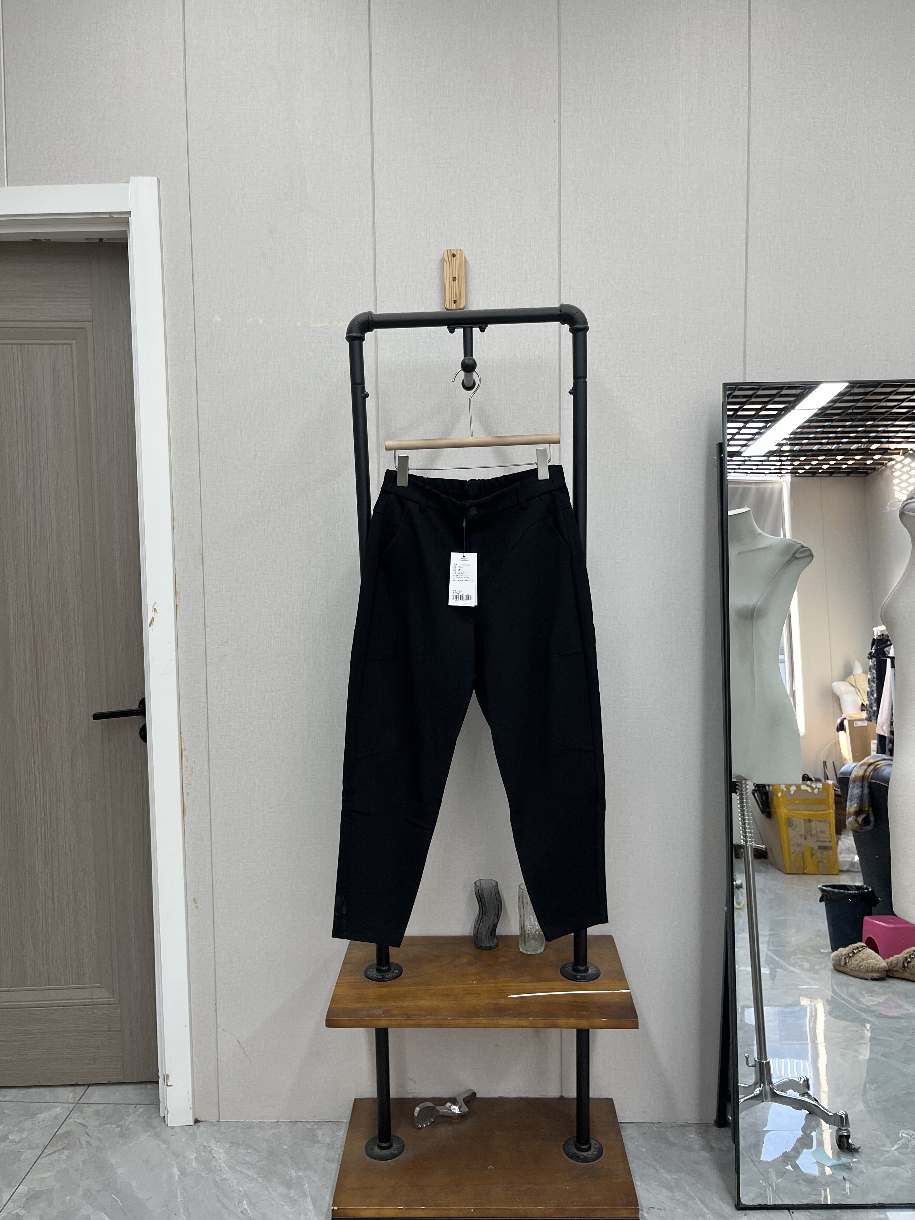 高腰垂感显瘦长裤女黑色宽松休闲韩版百搭款春秋款,女装/女士精品,卫裤,淘宝优惠券,粉丝福利购,淘宝优惠卷