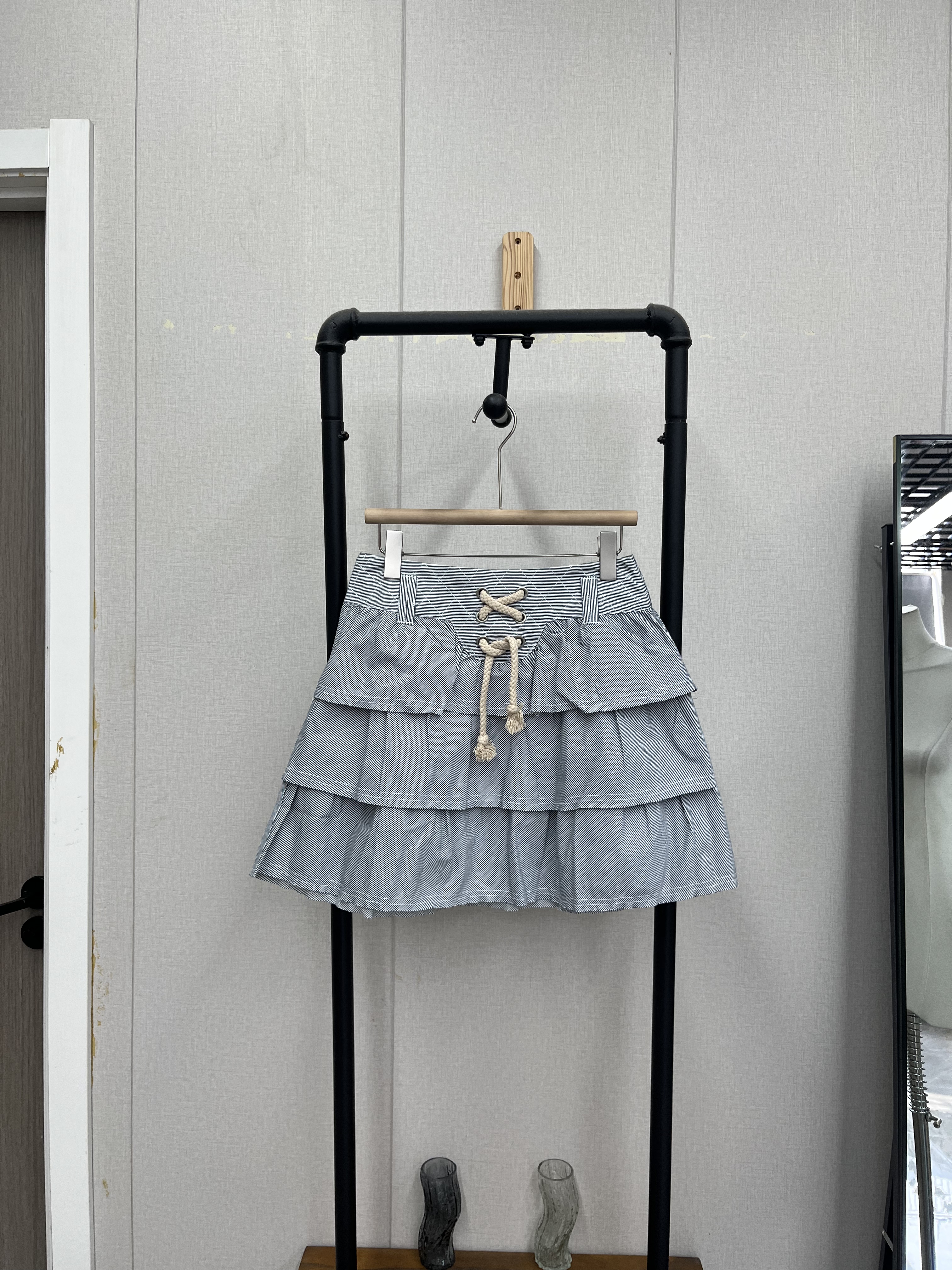 夏款蛋糕半身裙抽绳设计甜美可爱洋气百搭气质减龄款