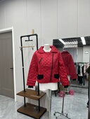 少女款 红色棉服外套高级时尚 保暖休闲减龄秋冬款