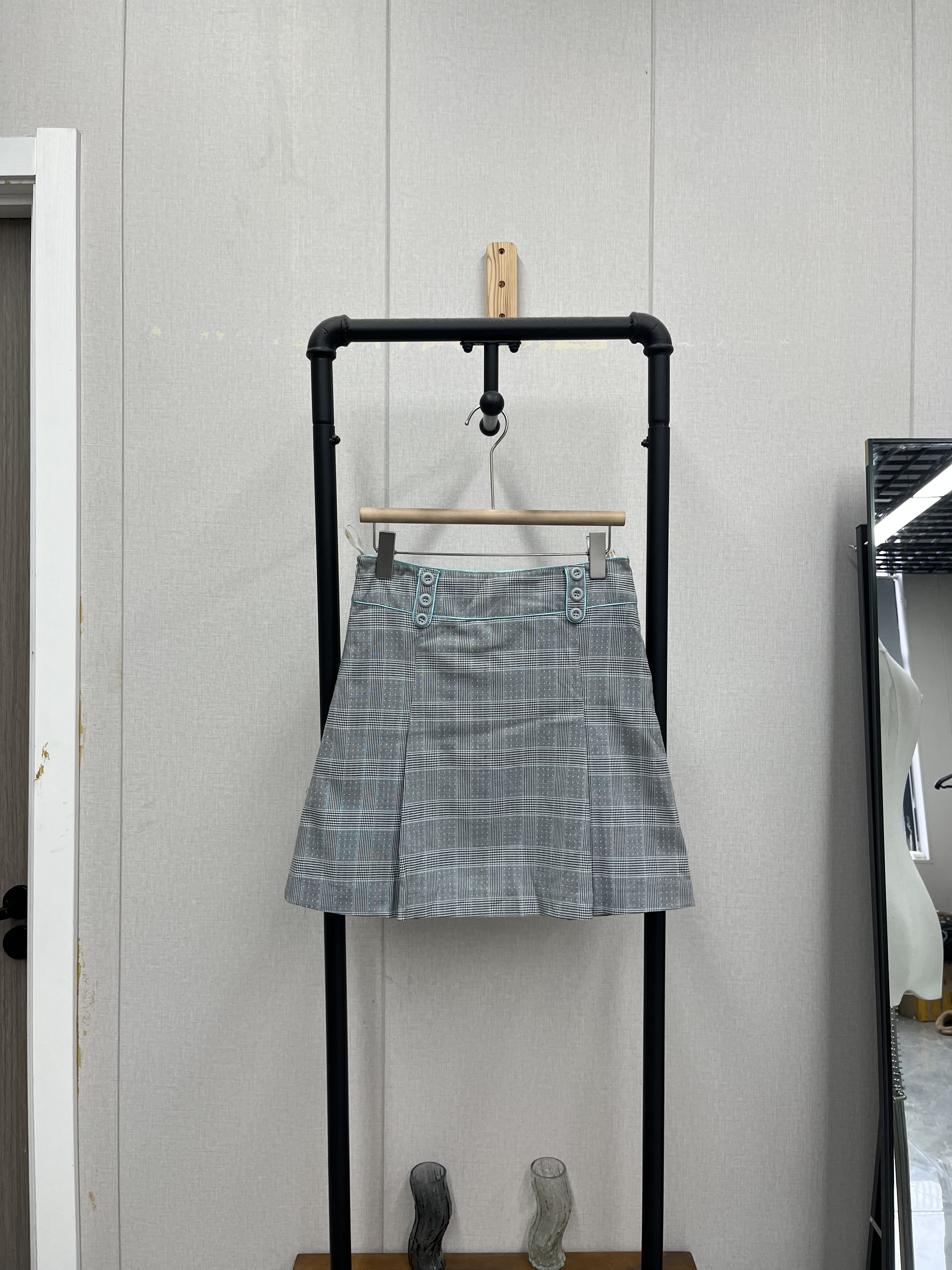 复古格子半身裙甜美显瘦高腰A版百搭时尚学院风韩系