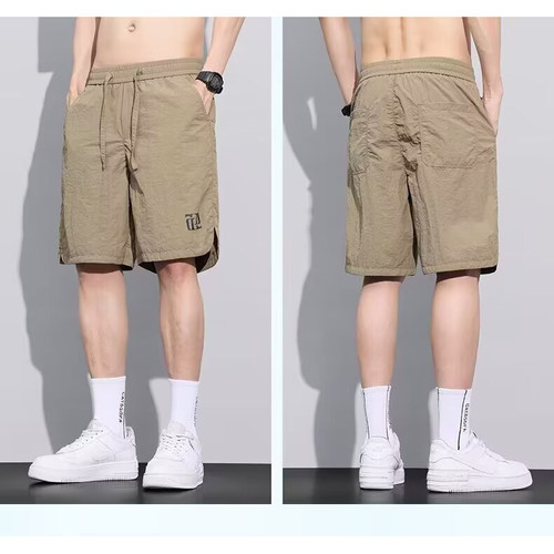 透气工装裤男士夏季薄款冰丝速干运动男生短裤外穿休闲五分中裤子