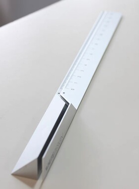 WhiteDesign铝合金直尺金属高端创意办公文具商务桌面小摆件礼品