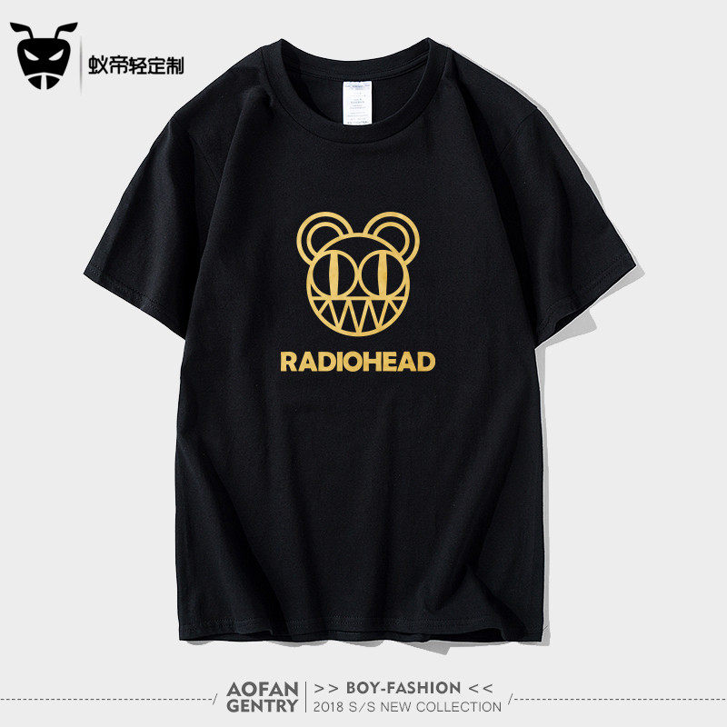 电台司令 Radiohead 摇滚乐队t恤潮流定制短袖正品Yorke纯棉欧美