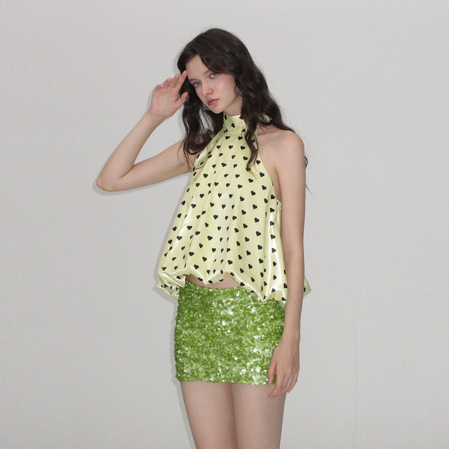 AE30 SAINT 春日缤纷*彩色亮片包臀裙 音乐节度假风爆闪半身短裙