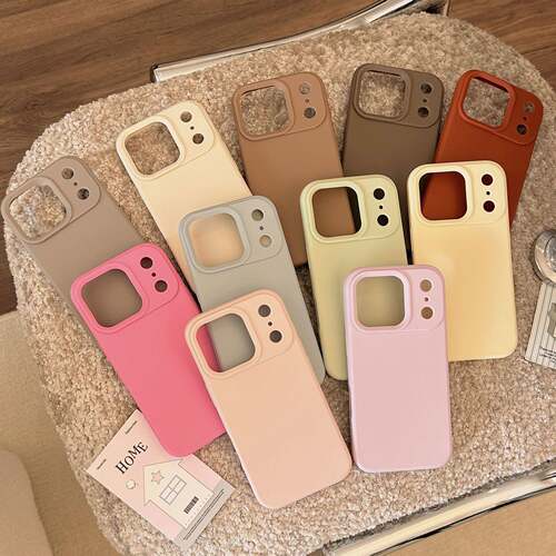 ins纯色简约iphone17pro max适用15苹果手机壳16高级磨砂13防摔18