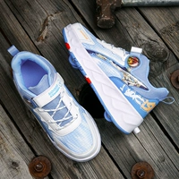 666 синие туфли Heely на четырех колесах