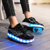 Черный CD03 Двухветная зарядка с крыльями ламп