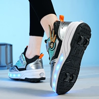 128 ультралегкие серо-синие колеса с мягким днищем, четыре колеса с подсветкой