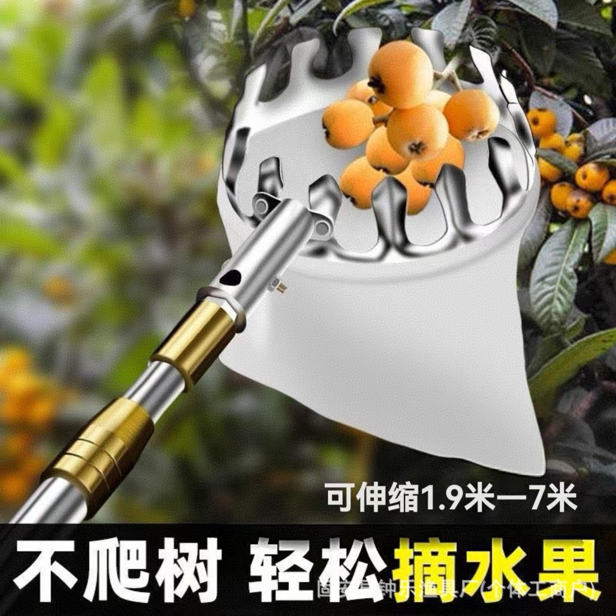打核桃神器伸缩杆摘核桃摘水果子高空摘果器山核桃采摘板栗专用杏