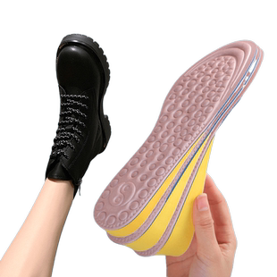 2双 马丁靴专用内增高鞋垫男女透气吸汗隐形软底舒适正高不累脚冬