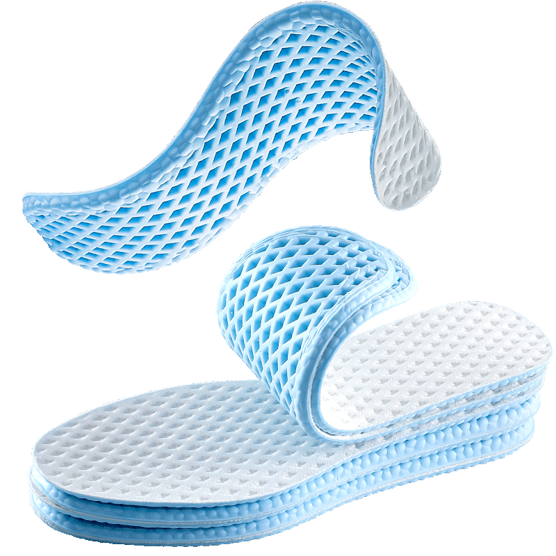 夏季透气冰凉抗菌运动鞋垫女男款吸汗防臭凉感光脚踩屎感气垫减震