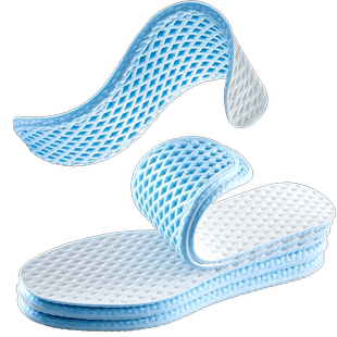 夏季透气冰凉抗菌运动鞋垫女男款吸汗防臭凉感光脚踩屎感气垫减震