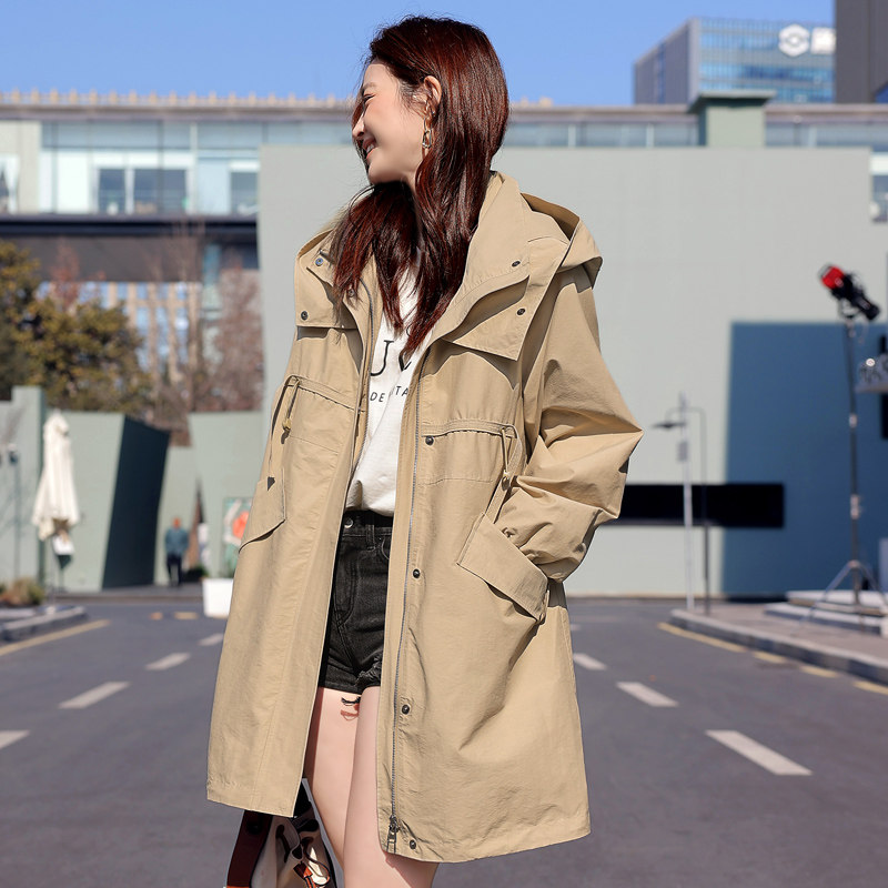 欧货2026年新款春秋韩版时尚休闲宽松风衣女中长款高级感短外套潮