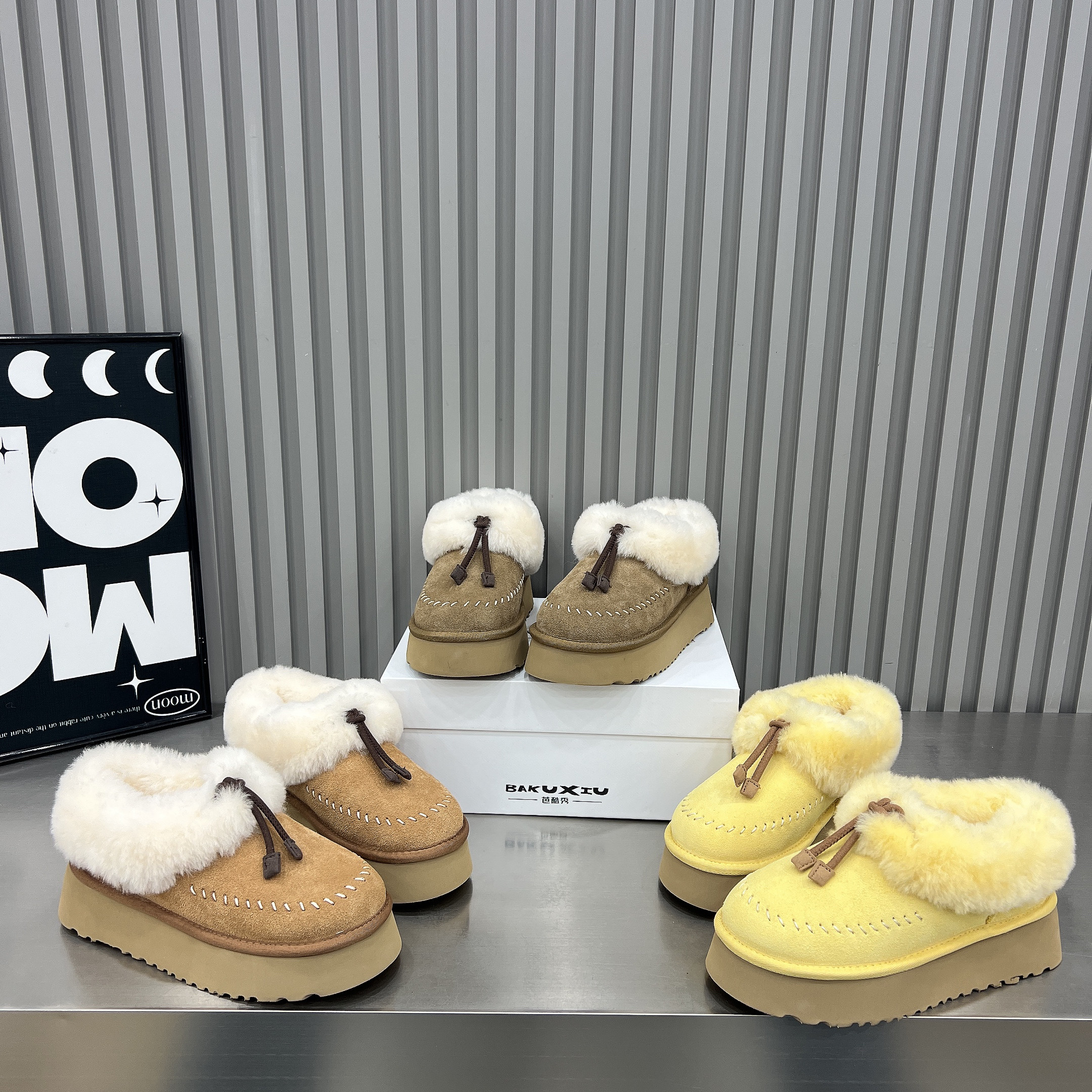 4cm厚底流苏雪地靴女2026新款真毛口圆头加绒保暖棉鞋及踝短靴女