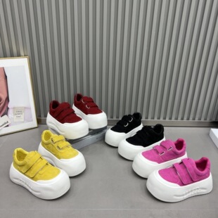 糖果色6cm厚底松糕乐福鞋女2026新款磨砂皮单鞋板鞋休闲鞋小皮鞋