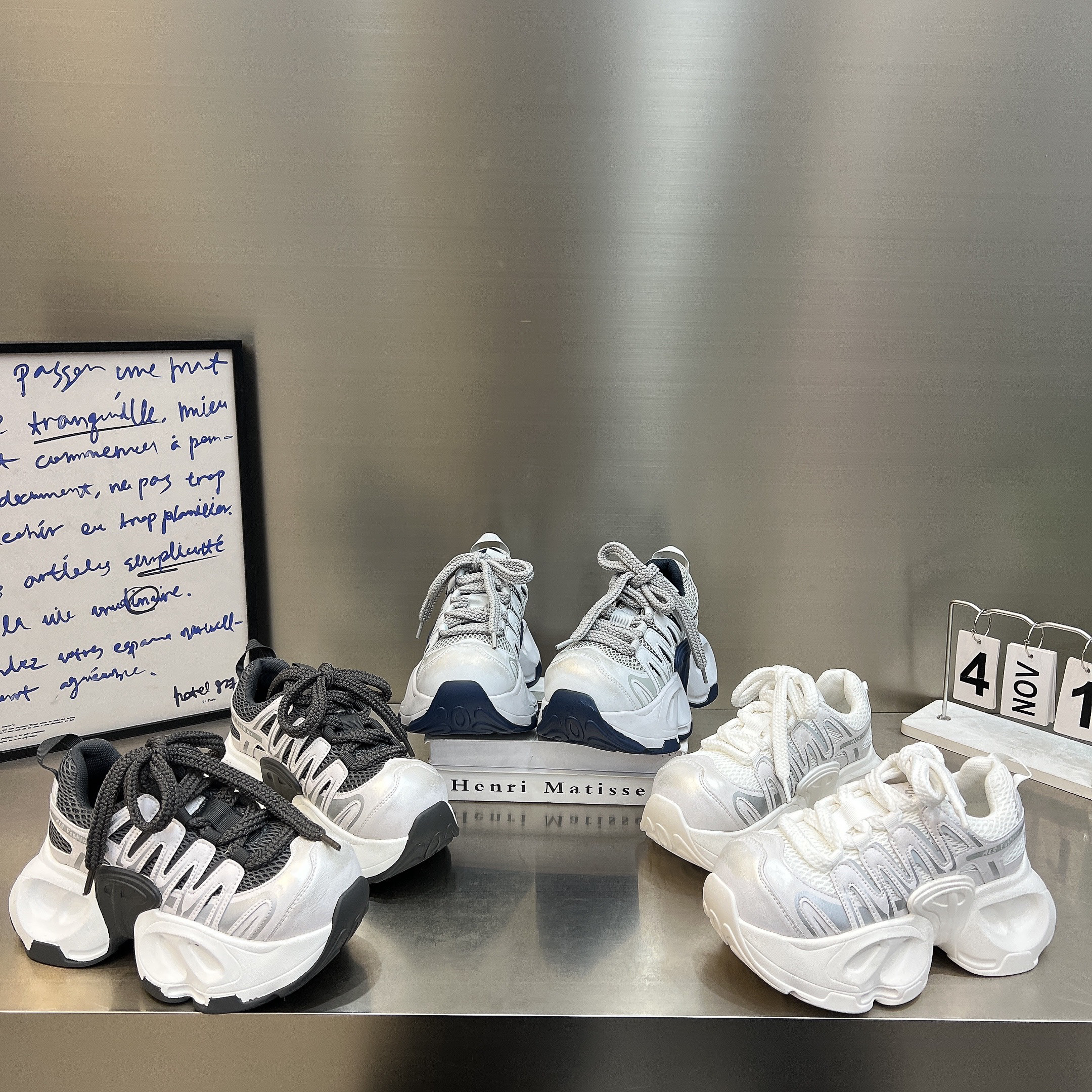 7cm厚底增高老爹鞋女2026春季新款系带透气网面超轻休闲鞋运动鞋