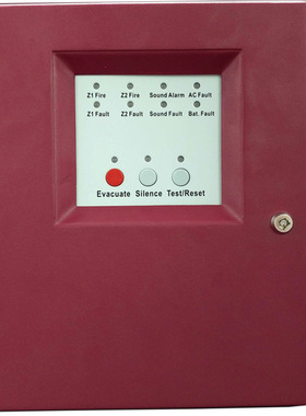 Fire 2 Zone Alarm Electric Fire Alarm Control Panel FACP