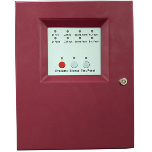 Fire 2 Zone Alarm Electric Fire Alarm Control Panel FACP