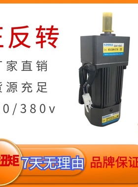 HOULE豪力电机 40W调速电机减速马达 调速电机 减速机 齿轮调速