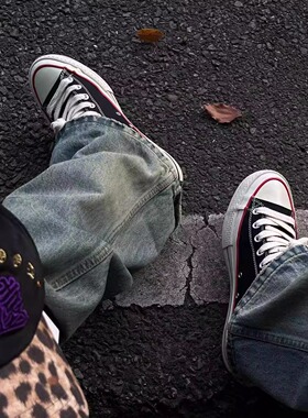 2Messages「夜访吸血鬼」低帮硫化休闲运动厚底增高帆布鞋