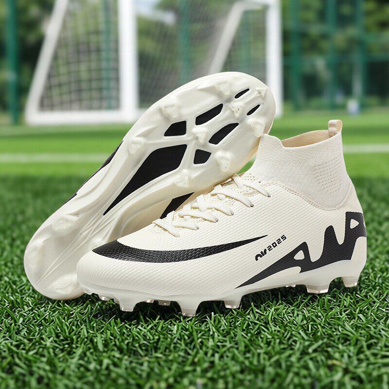 45码大码足球鞋高帮长钉比赛青少年中大童碎钉鞋男女足球训练鞋