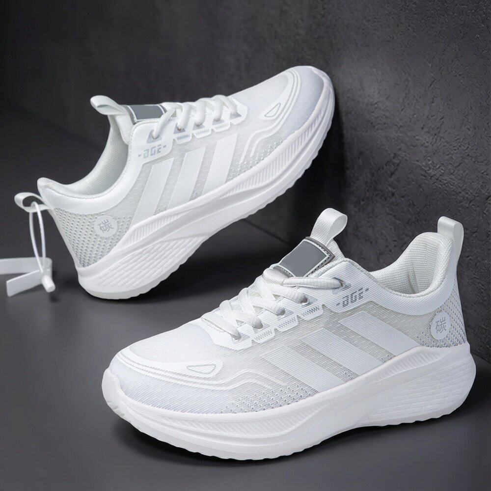 夏季透气网面小白鞋女士运动鞋跑步鞋初中男大码减震青少年运动鞋