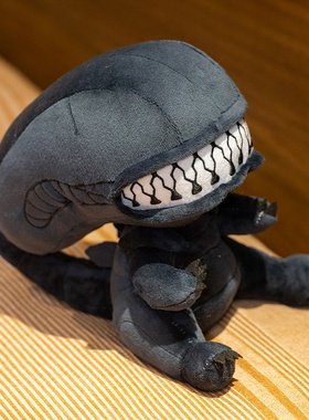 qmx成体异形地球周边拉链嘴质感玩偶公仔娃娃毛绒玩具送男友礼物