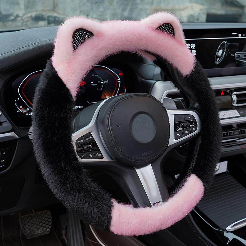 适用于本田CRV皓影雅阁凌派锋范飞度十代思域XRV方向盘套冬季毛绒