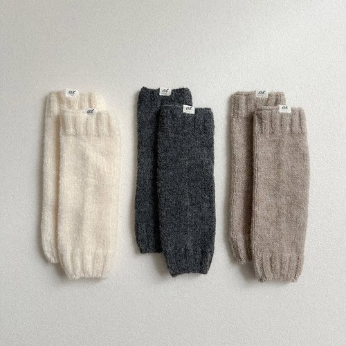 韩国进口婴幼儿宝宝洋气潮搭保暖袜套男女童秋冬针织堆堆袜