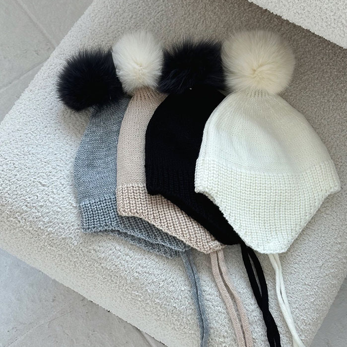 韩国进口婴幼儿可爱毛球针织护耳帽男女宝宝秋冬韩版防风毛线帽,童装/婴儿装/亲子装,帽子,淘宝优惠券,粉丝福利购,淘宝优惠卷