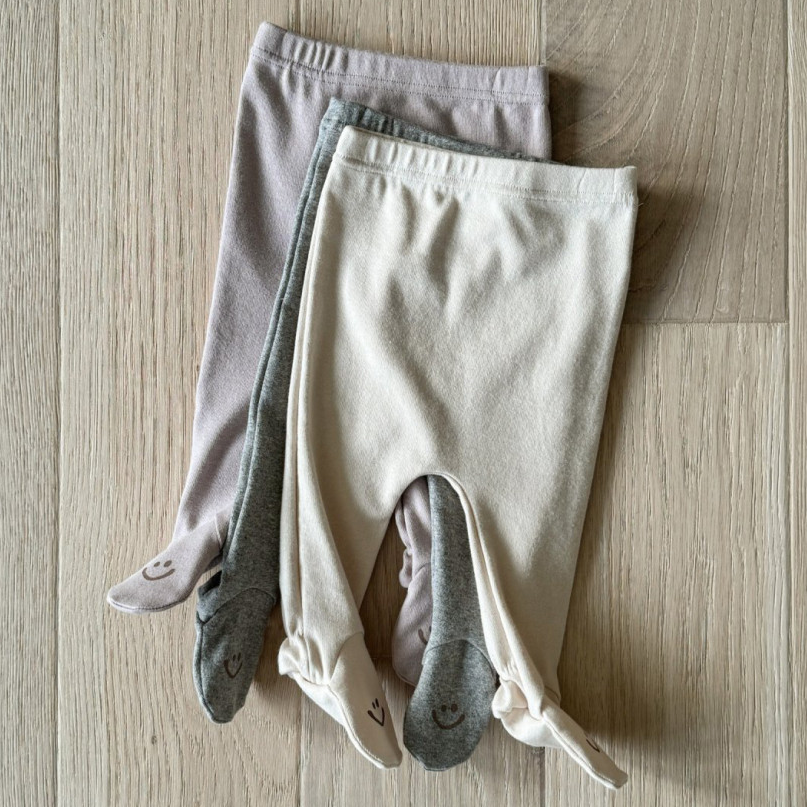 现货韩国进口婴儿春秋大PP连裤袜男女小宝宝简约百搭连脚打底裤