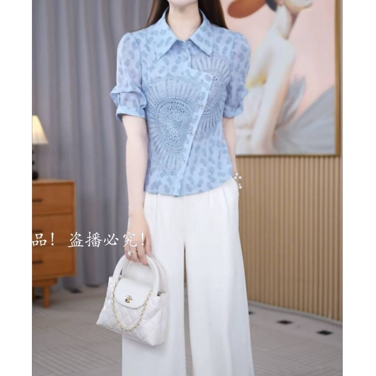 2026年新款夏季高端时尚气质减龄显瘦上衣+裤子两件套装女装M-4XL