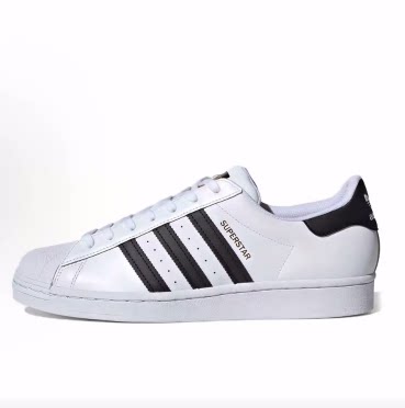 adidas originals SUPERSTAR 低帮 板鞋 男女同款 白黑