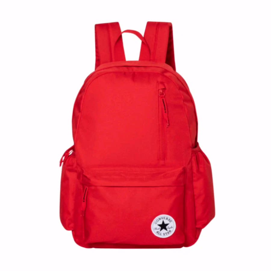 Converse 15L 聚酯纤维 背包双肩包 中号 男女同款情侣款 学院红