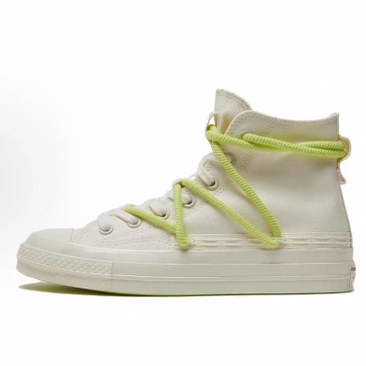 Converse 1970s 舒适 高帮 帆布鞋 男女同款 白绿