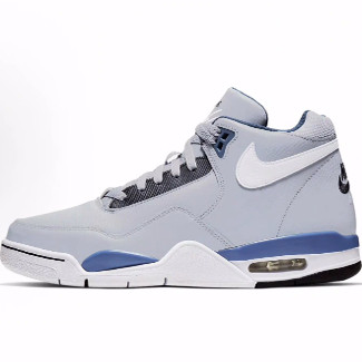 Nike Flight Legacy 潮流 中帮 复古篮球鞋 男款 灰蓝