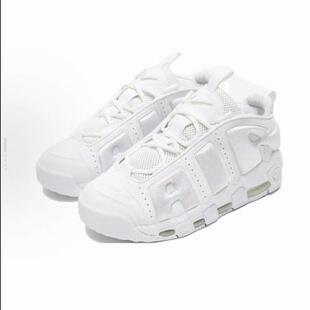 Nike Air More Uptempo Low “Triple White 低帮复古篮球鞋 男款