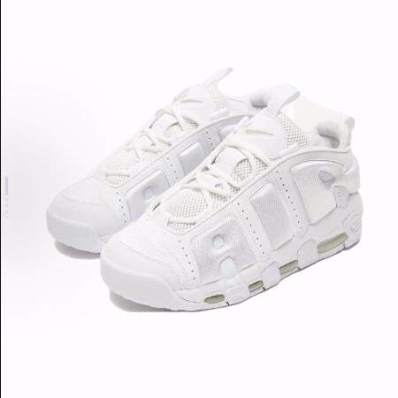 Nike Air More Uptempo Low “Triple White 低帮复古篮球鞋 男款