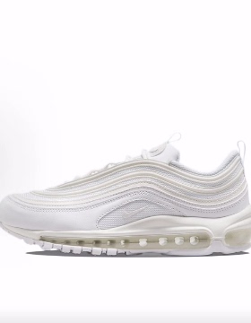 Nike Air Max 97 震透气轻便 低帮 休闲跑步鞋 女款 白色