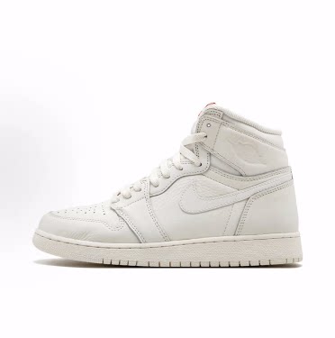 Jordan Air Jordan 1 Retro High OG Sail 高帮 儿童篮球鞋 白色