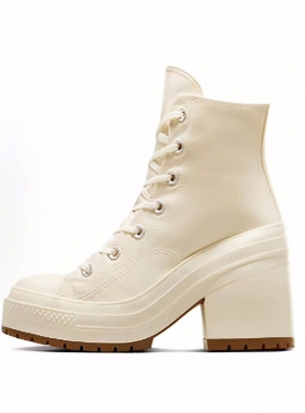 Converse Chuck 70 高跟鞋风格 高帮 帆布鞋 女款 米白色