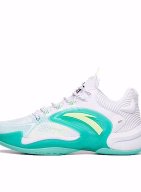 Anta安踏 热浪3 舒适 减震防滑耐磨包裹性 低帮 篮球鞋 男款 绿色