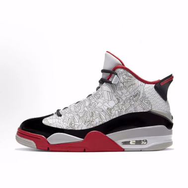 Jordan Dub Zero 皮革 镭射 减震 中帮 复古篮球鞋 男女同款 红白