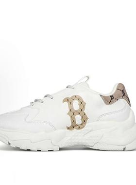 MLB Big Ball Chunky 人造革 圆头系带 低帮 老爹鞋 男女同款