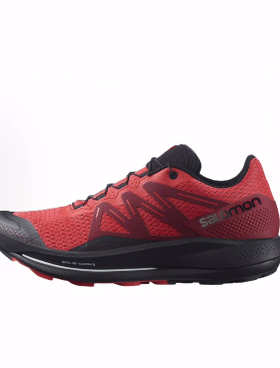 SALOMON萨洛蒙 Pulsar Trail耐磨回弹 低帮 跑步鞋 男款 红色