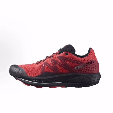 SALOMON萨洛蒙 Pulsar Trail耐磨回弹 低帮 跑步鞋 男款 红色