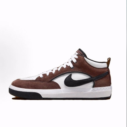 Nike SB React Leo 舒适通勤 中帮 板鞋 男款 棕白色